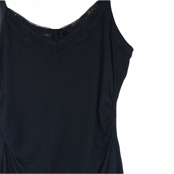 WHBM BLACK Lace Camisole Tank Top - Picture 2 of 6